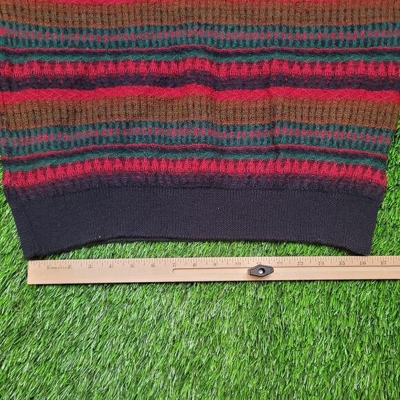 VTG 90s Pendleton Wool Sweater Mens L Cropped Boxy Fit Gorpcore USA - Picture 7 of 10